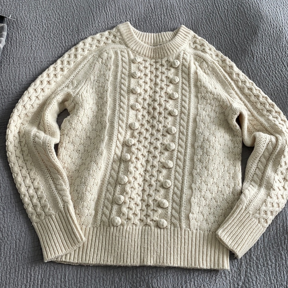 Cable knitted sweater